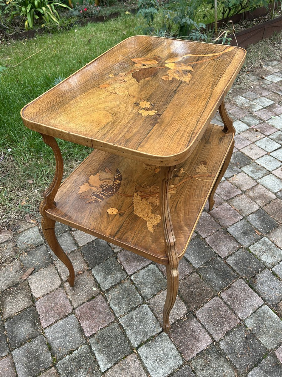 Art Nouveau Tea Table "emile Gallé" 1900-photo-6