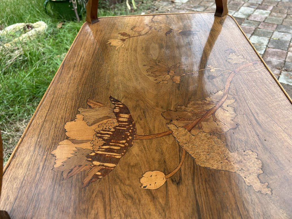 Art Nouveau Tea Table "emile Gallé" 1900-photo-7