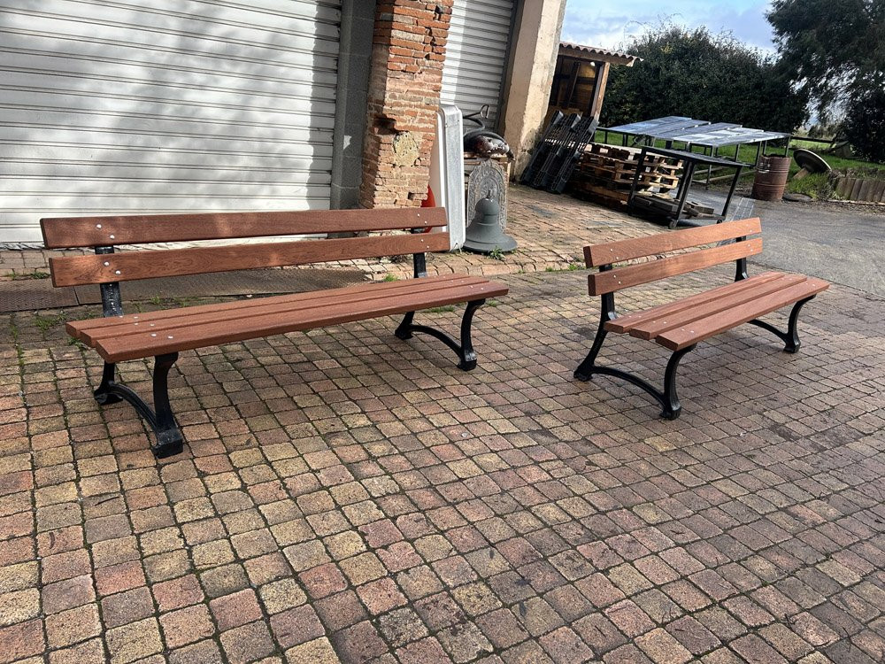 Cast Iron Public Garden Bench, 1950/60-photo-1