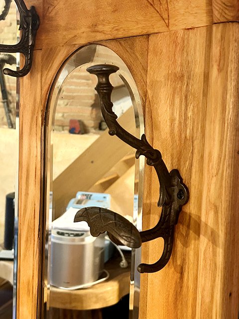 Art Deco 1930s/40s Entryway Coat Rack-photo-2