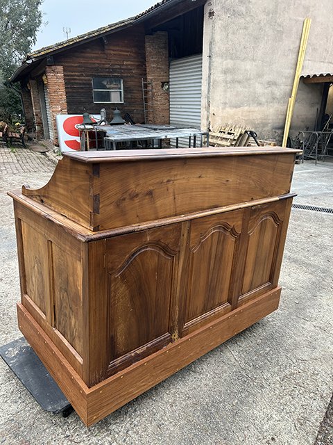 Ancien bureau à gradin de Banque début 19eme -photo-2