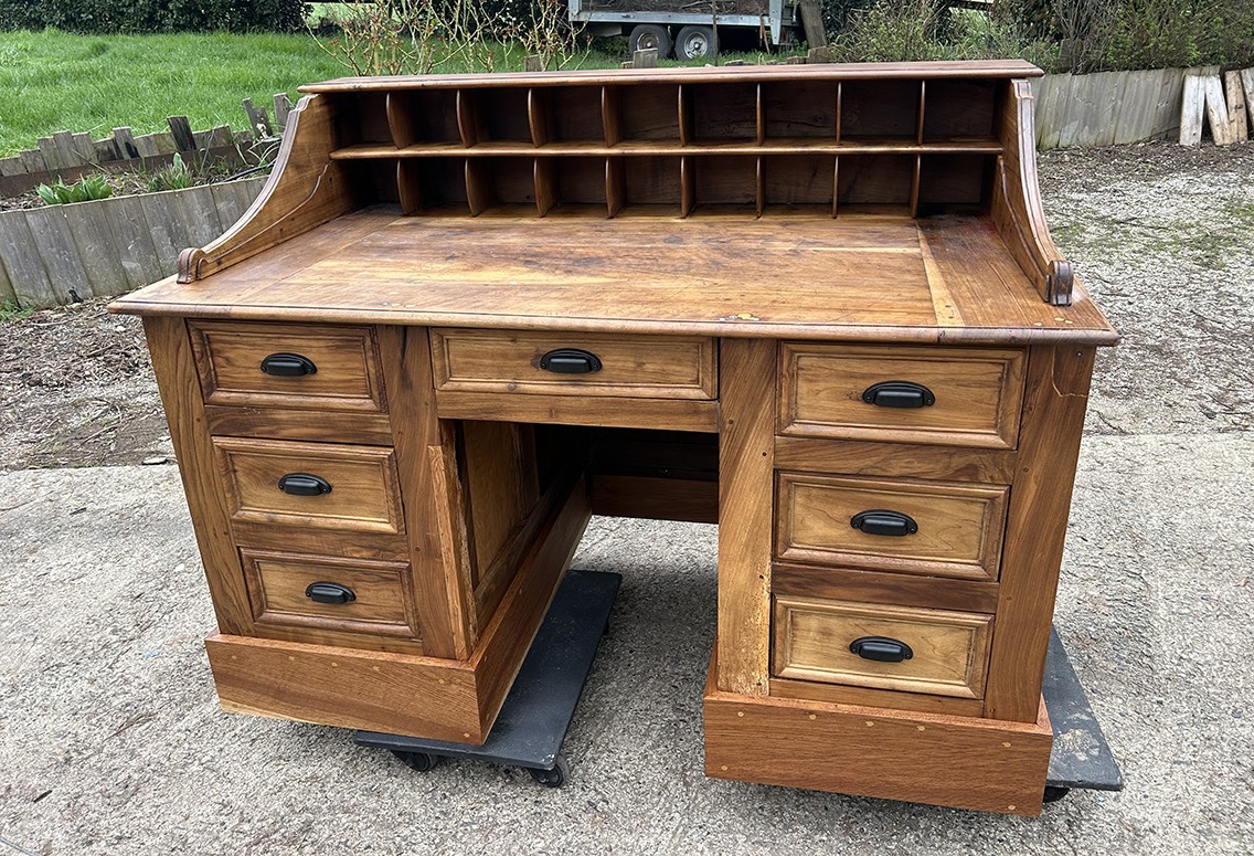 Ancien bureau à gradin de Banque début 19eme 