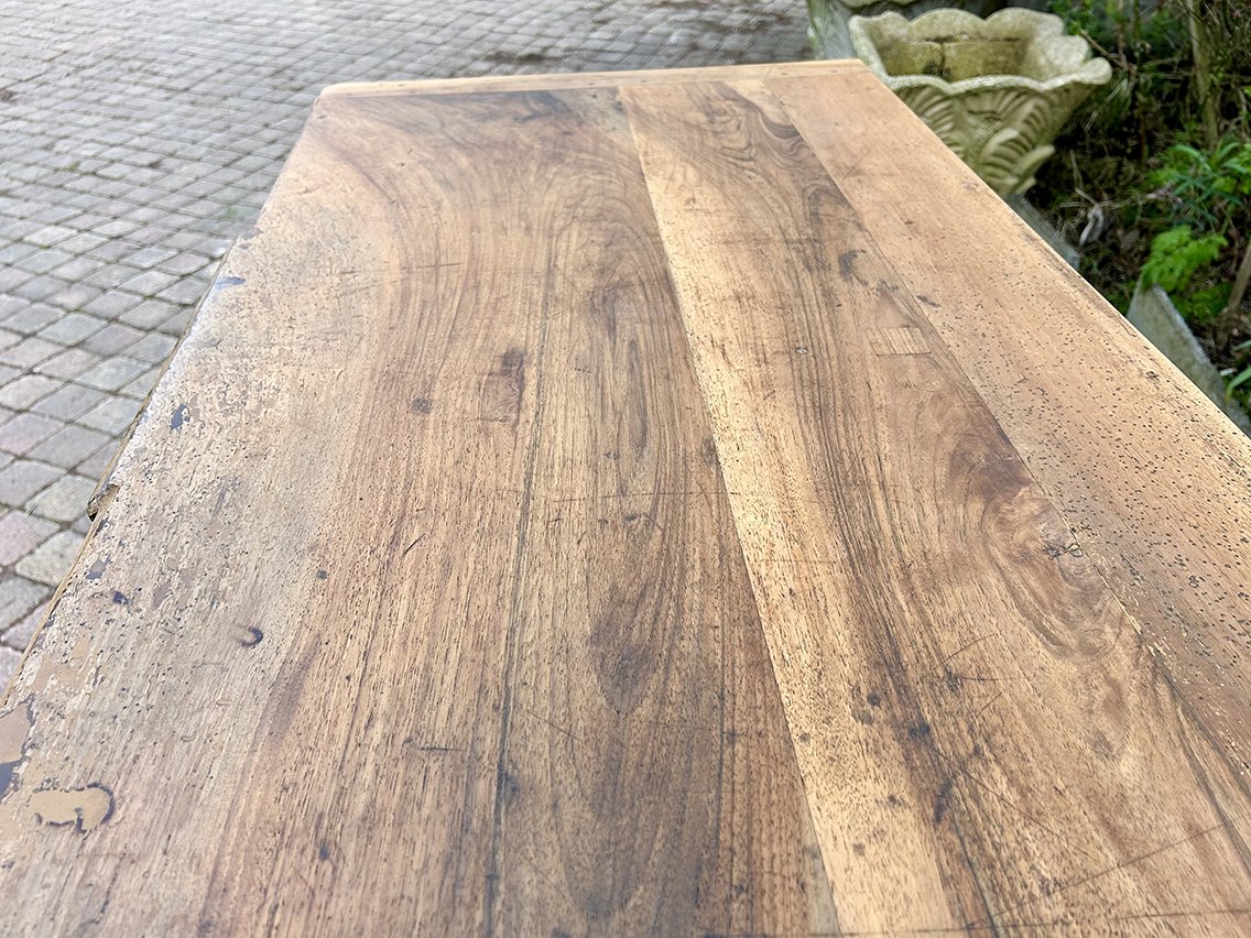 Commode style Louis XVI Noyer massif-photo-2