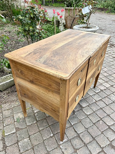 Commode style Louis XVI Noyer massif-photo-3