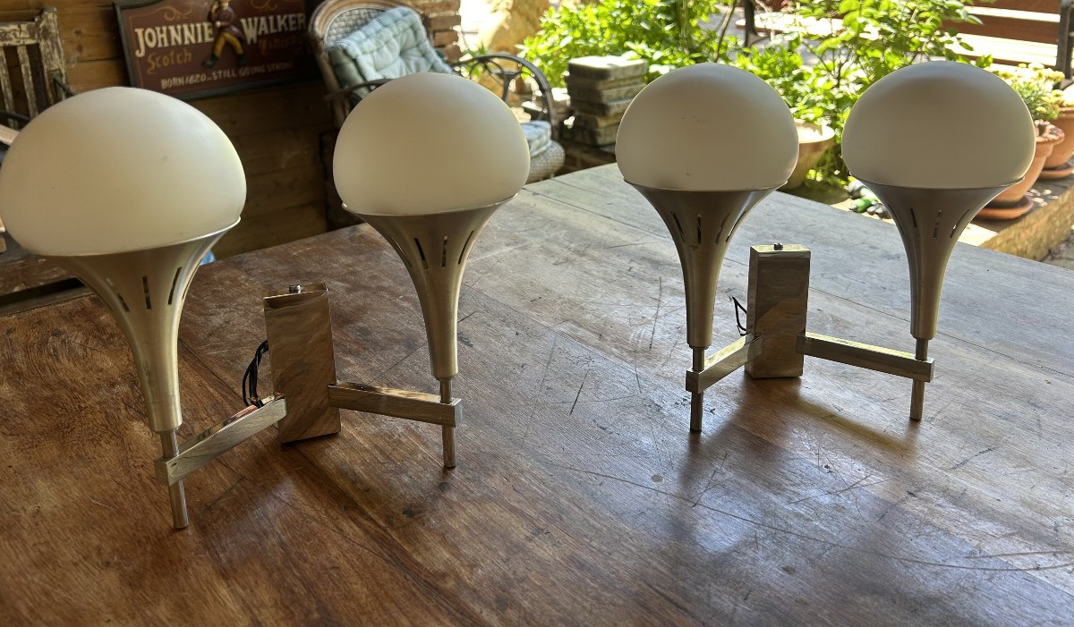 Paire d'appliques  DLG Gaëtano Sciolari 1960