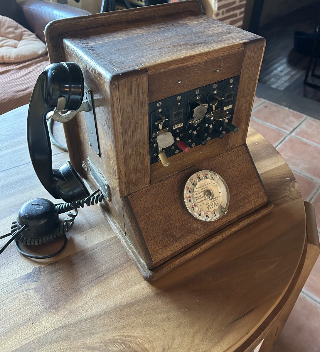 Vintage Telephone Switchboard From The 1960s-photo-1