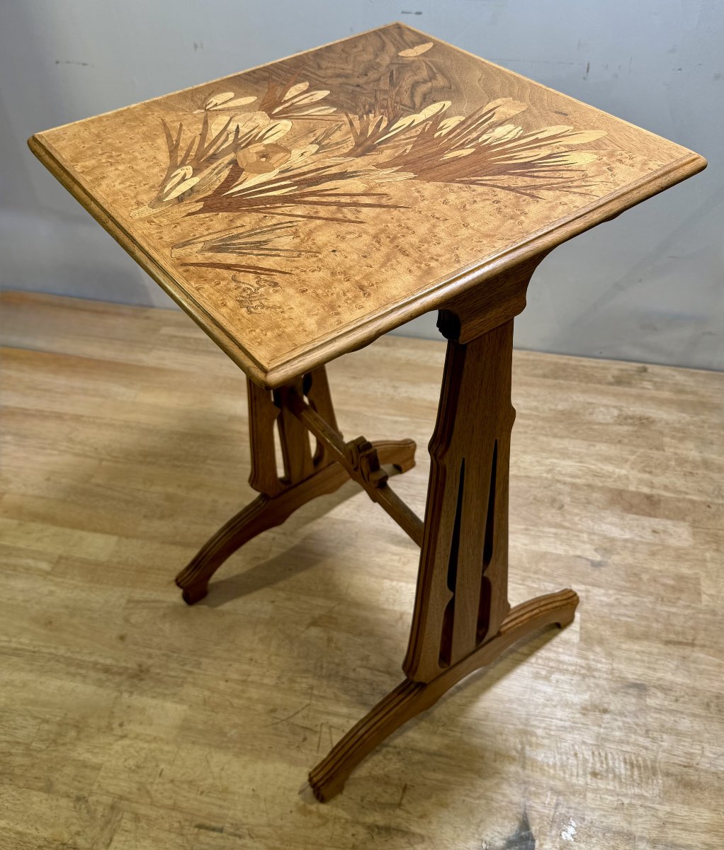 Réunion de deux tables Ateliers Gallé datant des années 30-photo-4