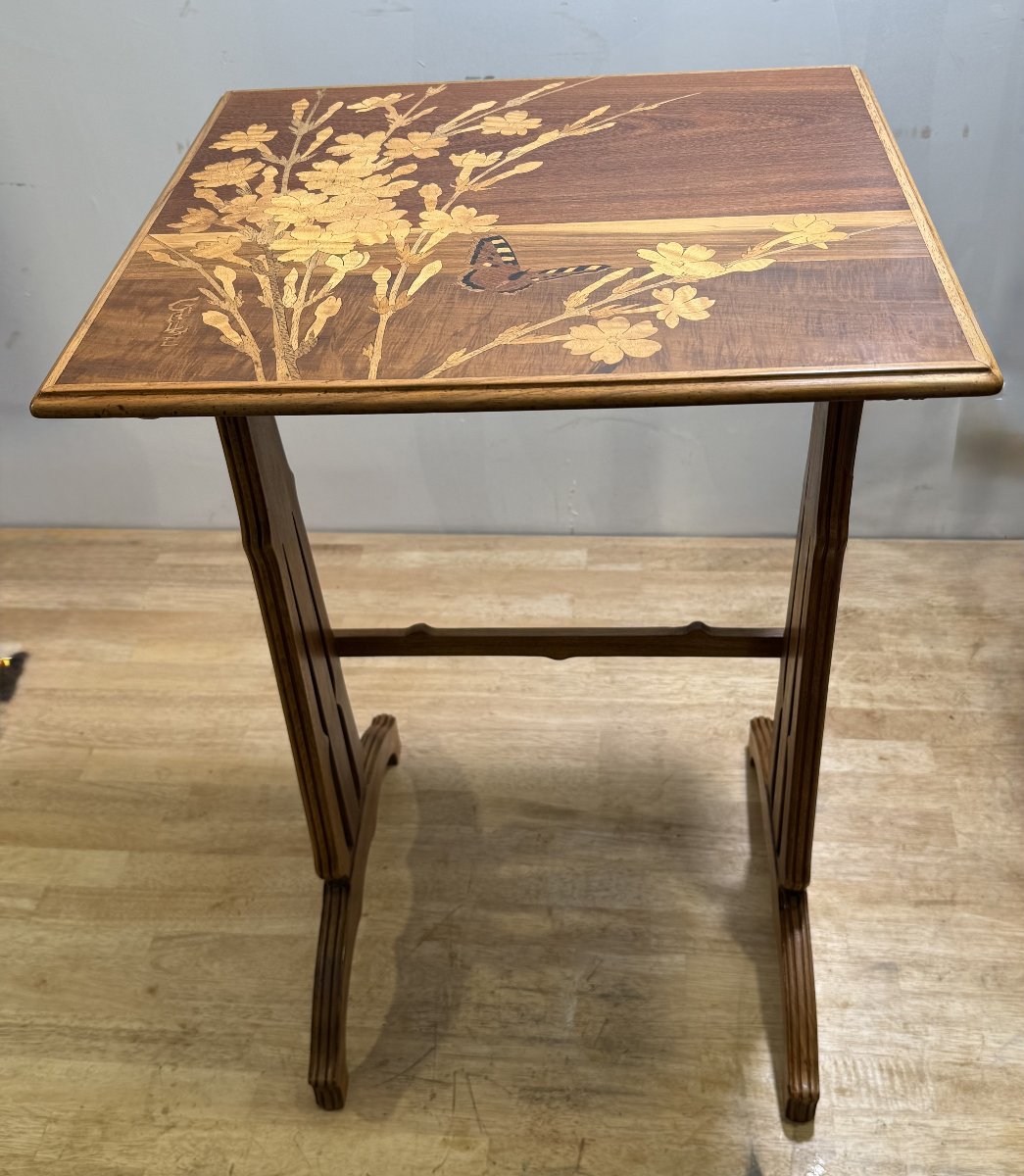 Réunion de deux tables Ateliers Gallé datant des années 30-photo-6