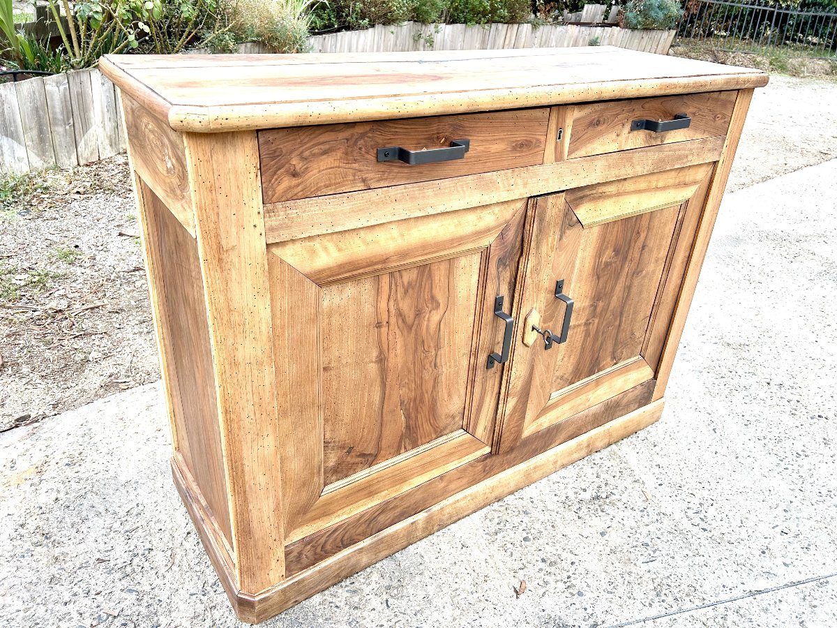 Buffet d'épicerie en noyer 1900