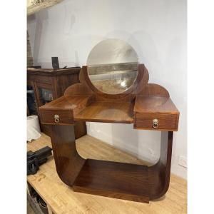 Coiffeuse Art Déco Vintage Palissandre 1930