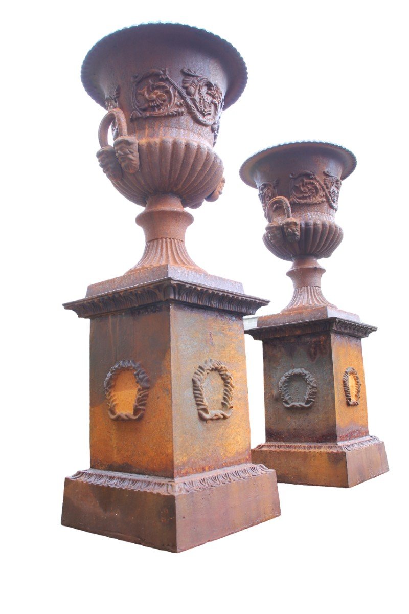 Vase Médicis En Fonte