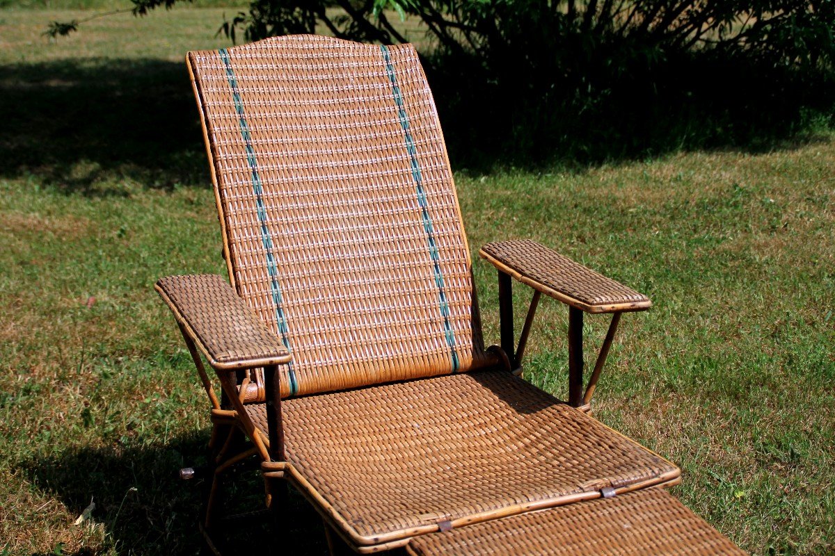 Fauteuil En Rotin 1920 -photo-2