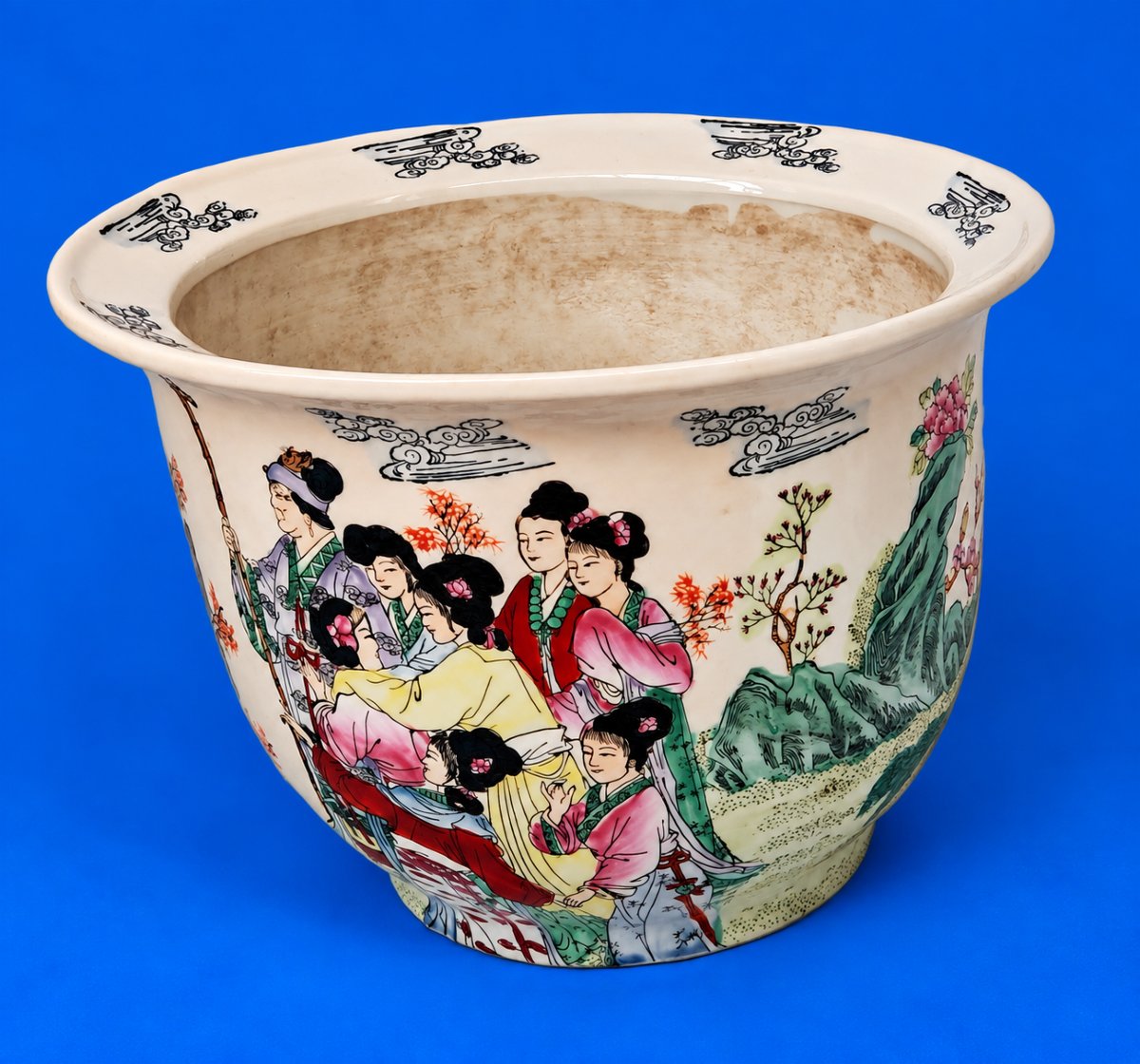 Deux Cache-pot en porcelaine chinoise-photo-4