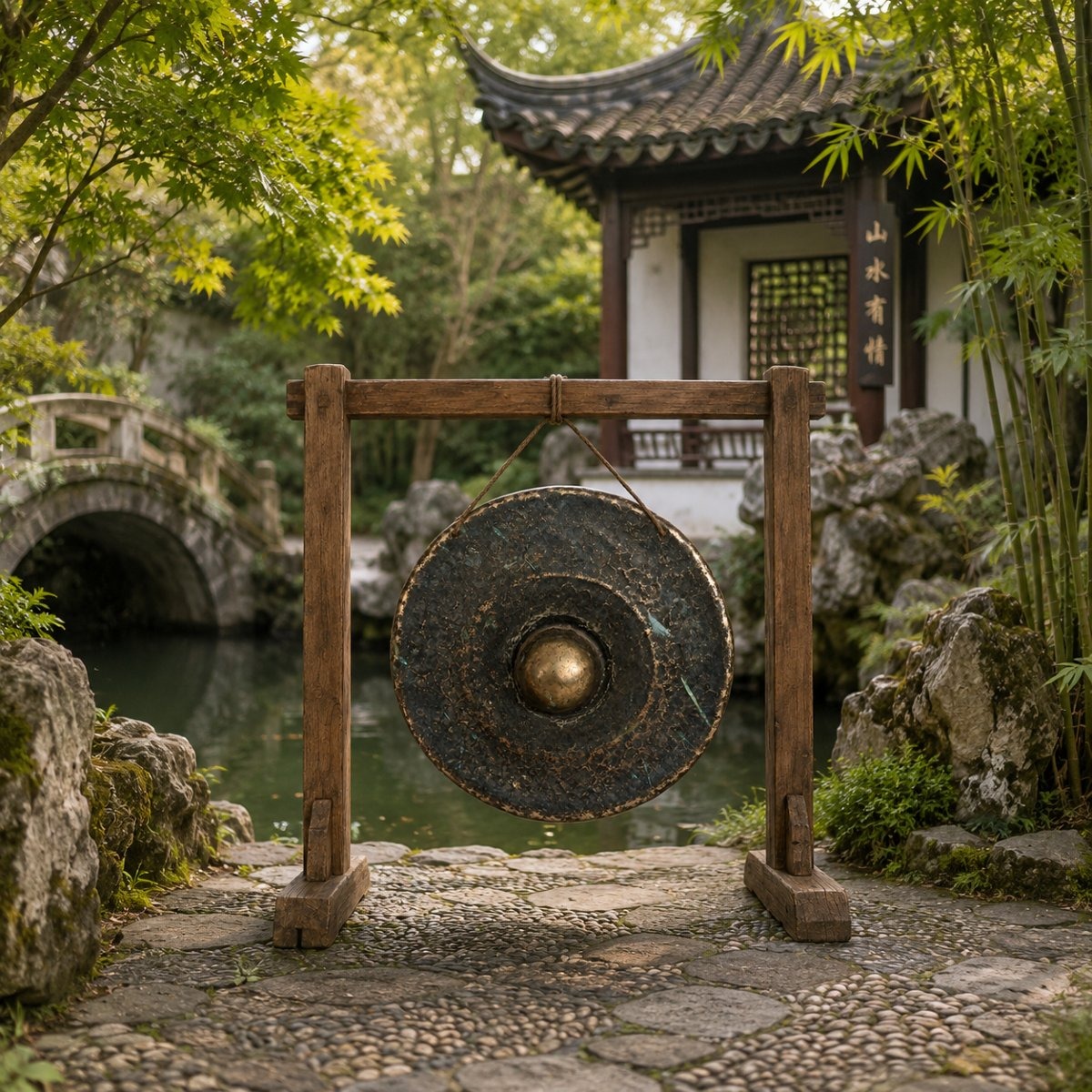 Ancient Bronze Gong -photo-3