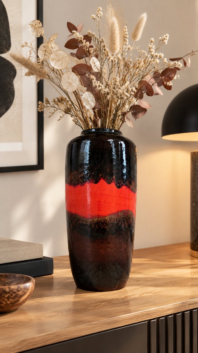 Grand vase en céramique allemande Scheurich-photo-2