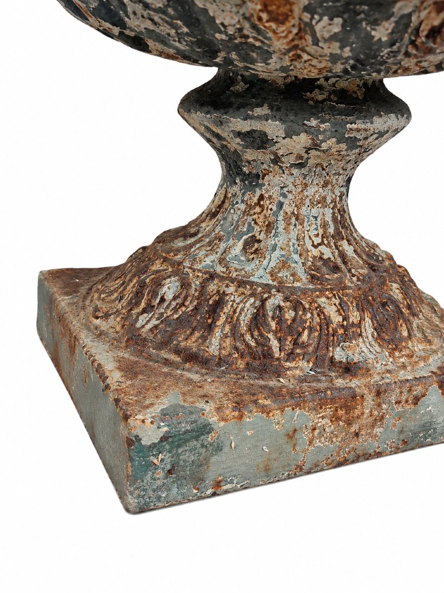 3 Antique Cast-iron Garden Basins – Medici / Classic Style-photo-3