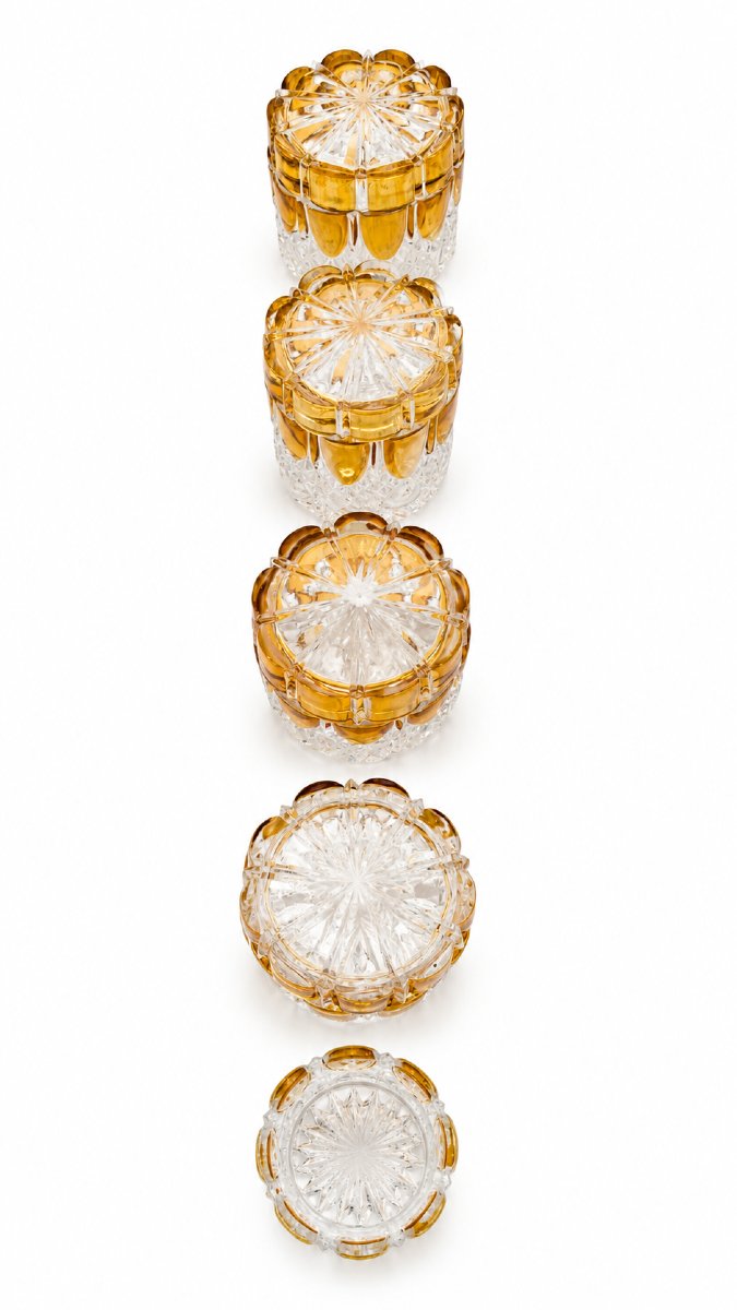 Ensemble de toilette en cristal Val Saint Lambert.-photo-4