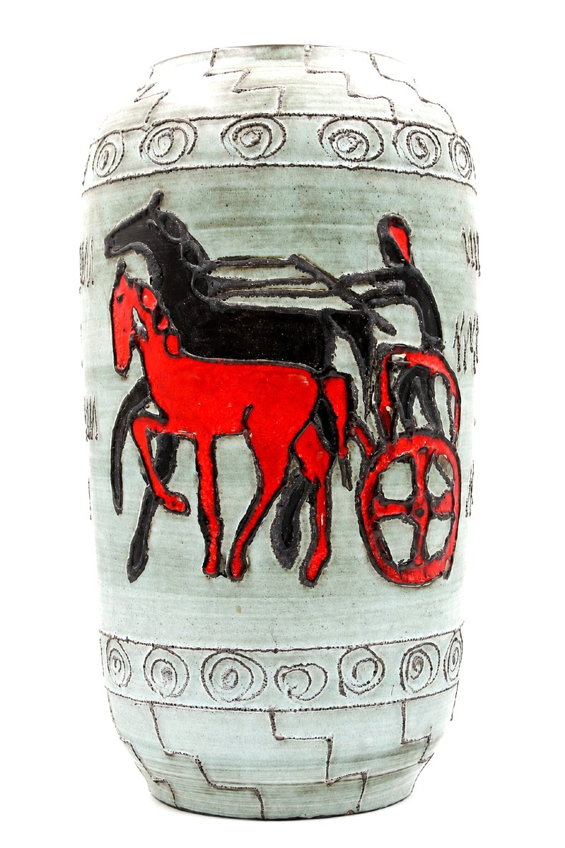 Grand vase vintage en céramique est un modèle  de Scheurich