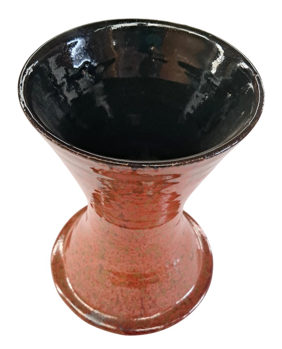  Diabolo Vase, Glazed Ceramic