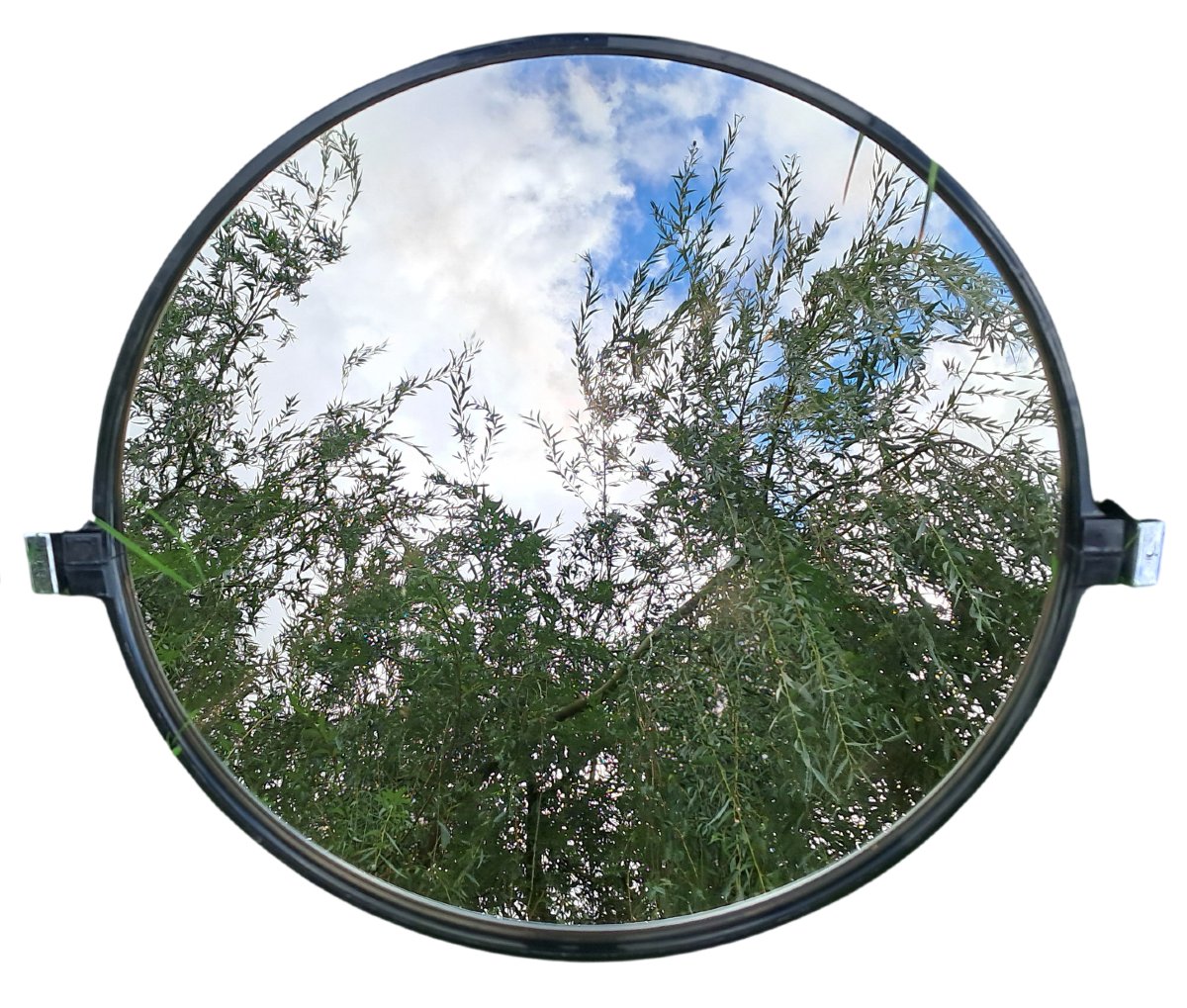 Pair Of Vintage Round Mirrors.-photo-2