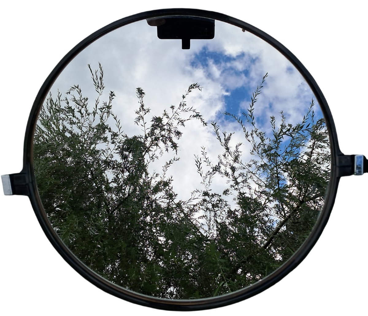 Pair Of Vintage Round Mirrors.-photo-3