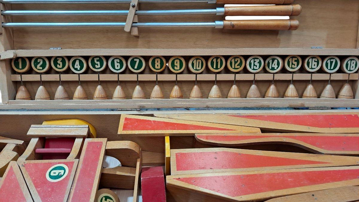 Ancien jeu JASCO coffret de mini-golf vintage en bois-photo-2