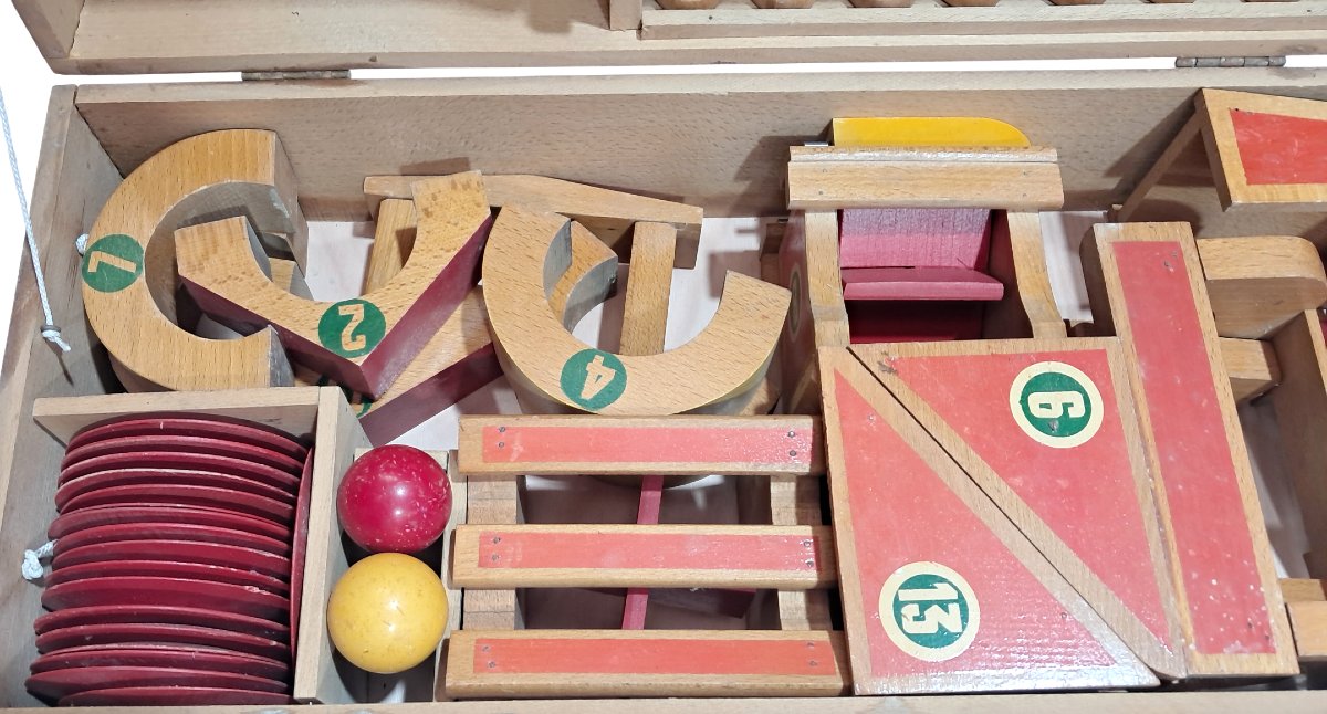Ancien jeu JASCO coffret de mini-golf vintage en bois-photo-3