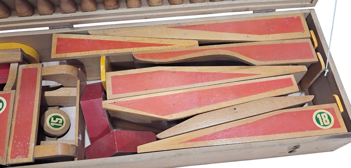 Ancien jeu JASCO coffret de mini-golf vintage en bois-photo-4
