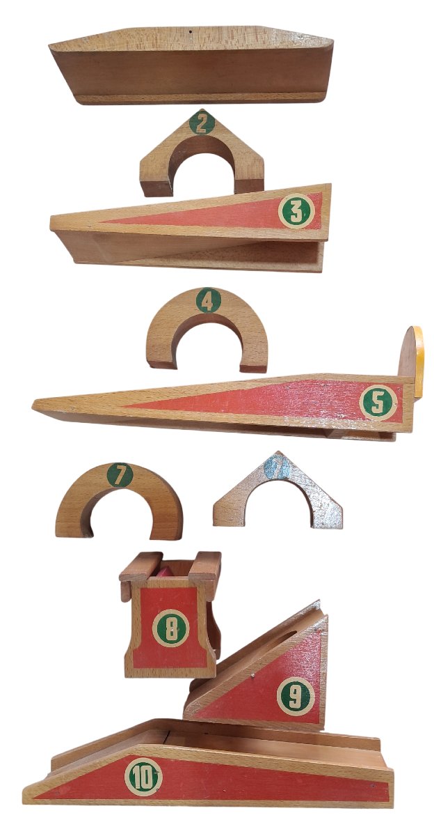 Ancien jeu JASCO coffret de mini-golf vintage en bois-photo-1