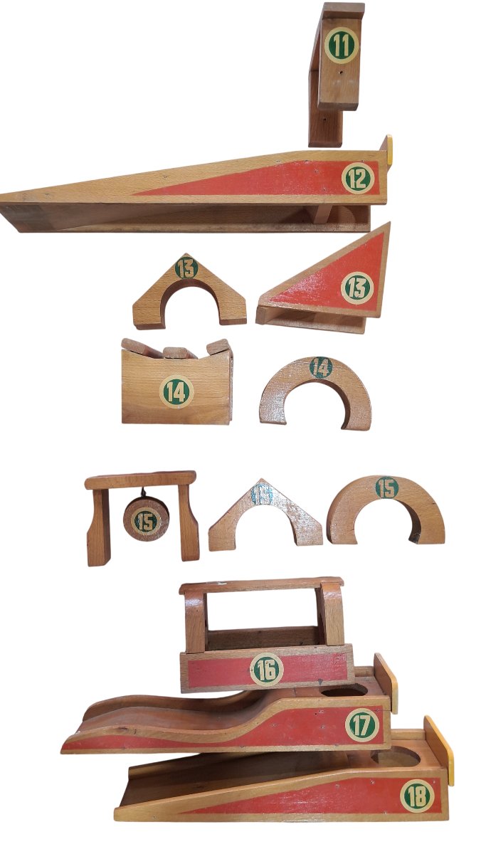 Ancien jeu JASCO coffret de mini-golf vintage en bois-photo-3