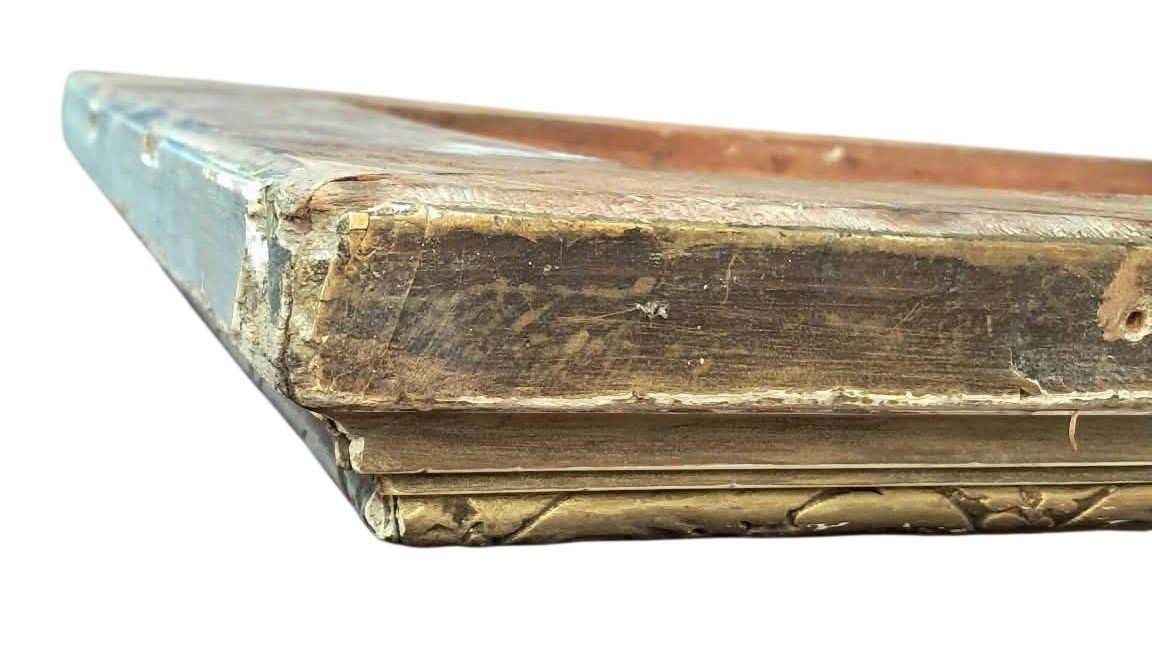 Cadre ancien en bois et stuc doré  - XIXe siècle-photo-4