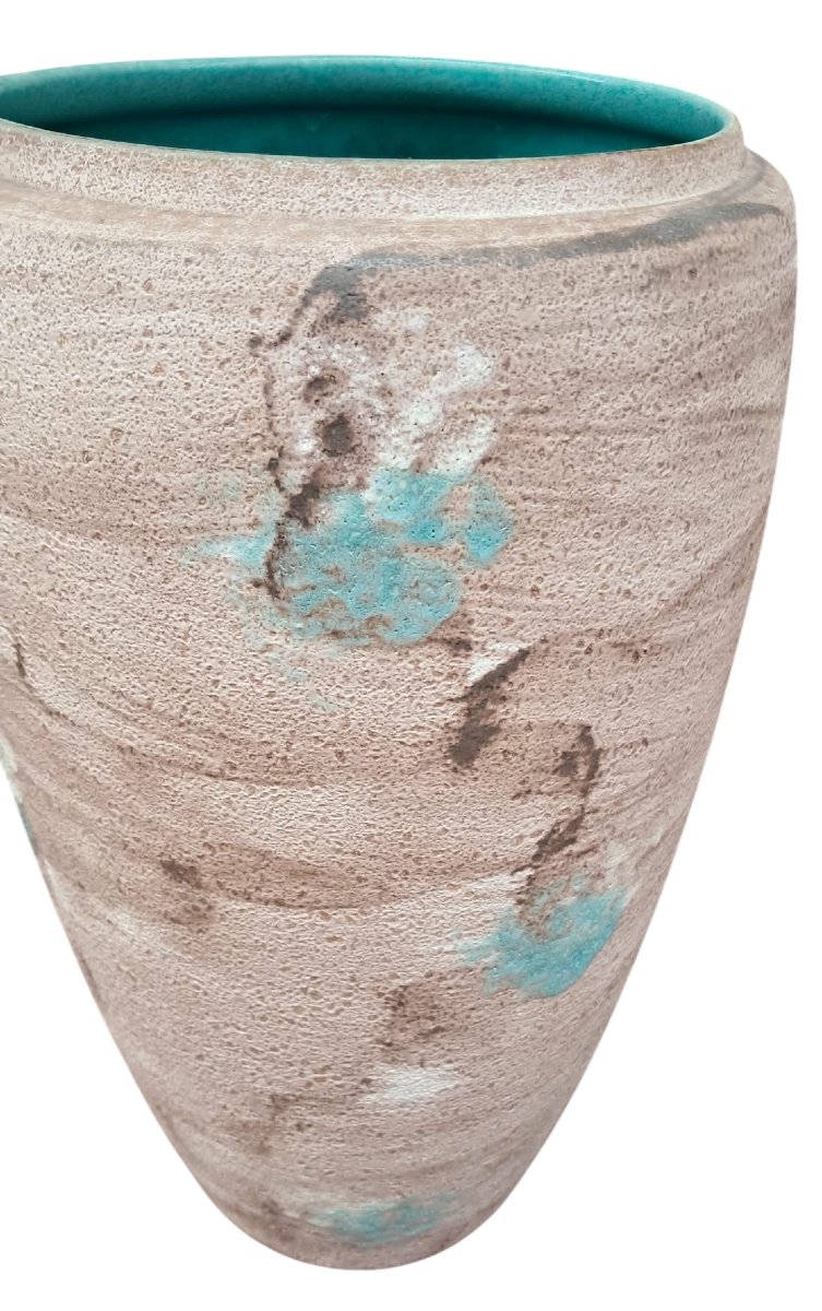  Jasba "form + Farbe" Vintage Floor Vase – West German Pottery (wgp), 1960s-photo-3