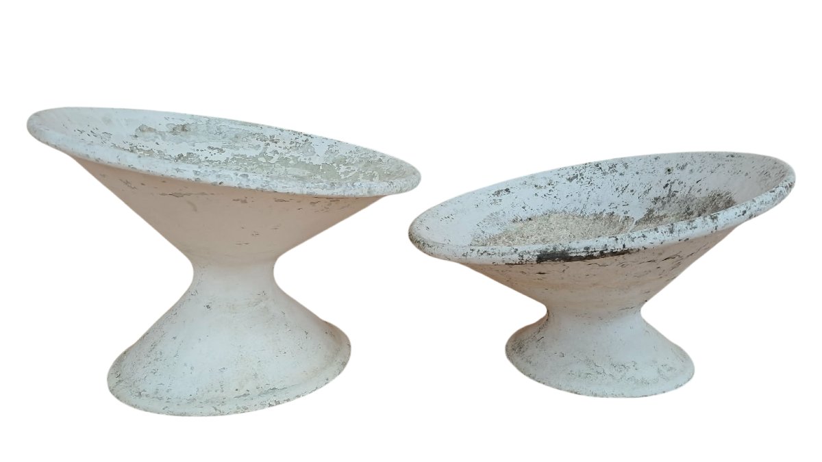 Jardinières "Diabolo Incliné"   Willy Guhl