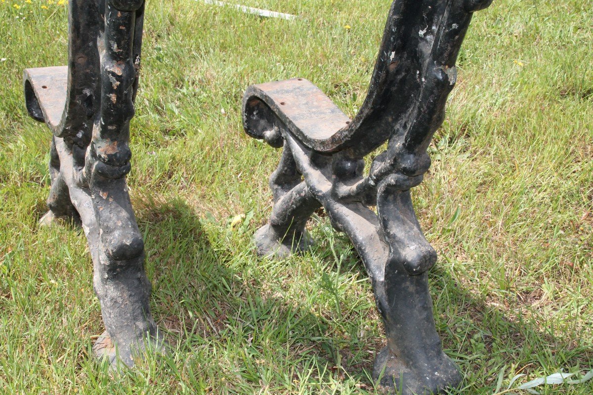 Pieds De Banc En Fonte-photo-4