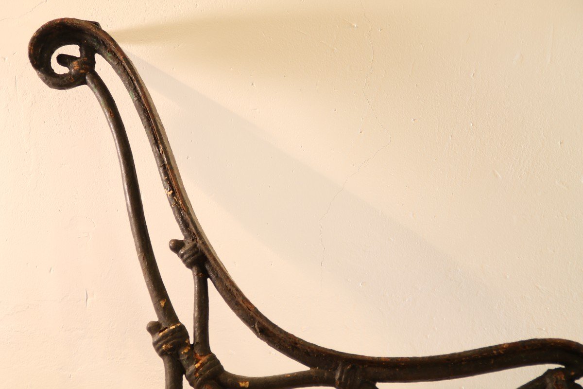 Pied De Banc En Fonte-photo-2
