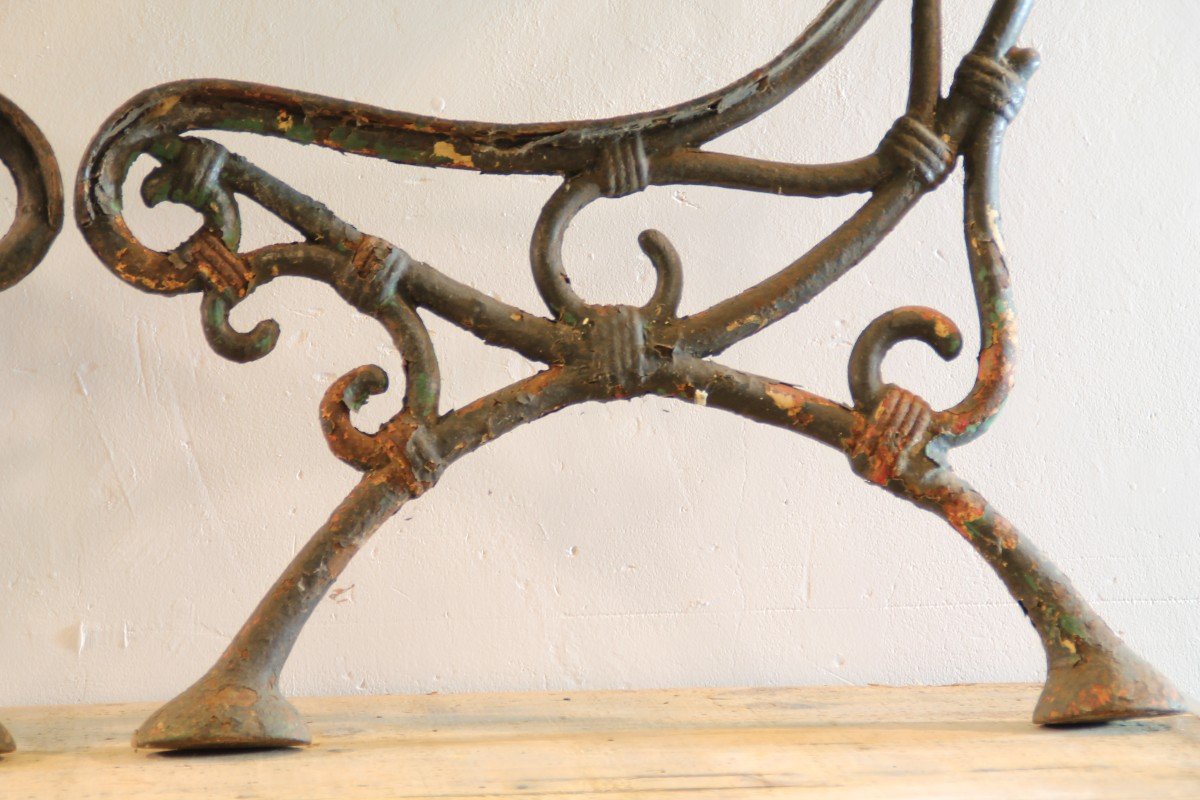 Pied De Banc En Fonte-photo-4