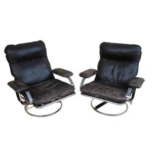 Paire de Fauteuils Vintage circa 1980