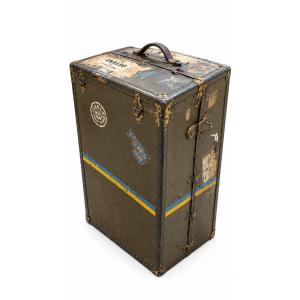 Malle armoire ancienne "The Oshkosh Trunk Company" – Années 1920 – À restaurer