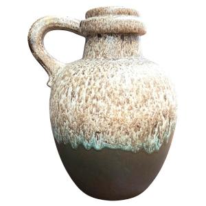 Vase de sol vintage Scheurich 486-38 – Céramique Fat Lava Allemagne de l'Ouest (W. Germany) 