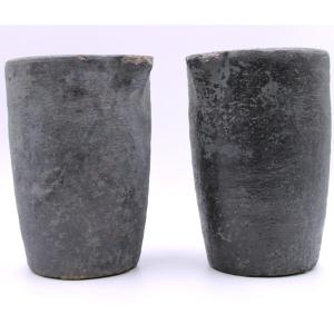 A Pair Of Foundry Crucibles