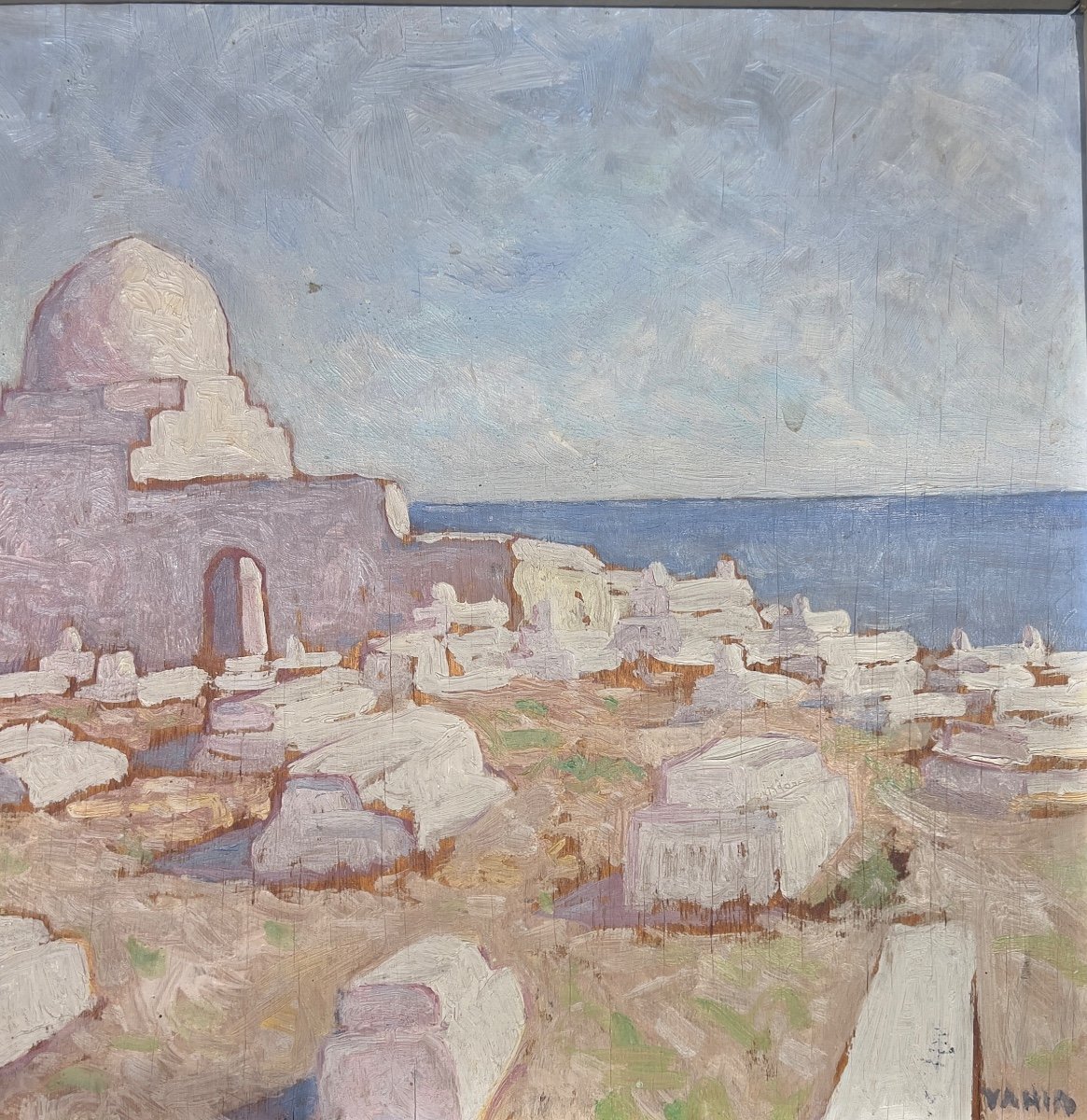 Yahia Turki (istanbul 1902- Tunis 1969) Orientalist Tunisia Mahdia-photo-2