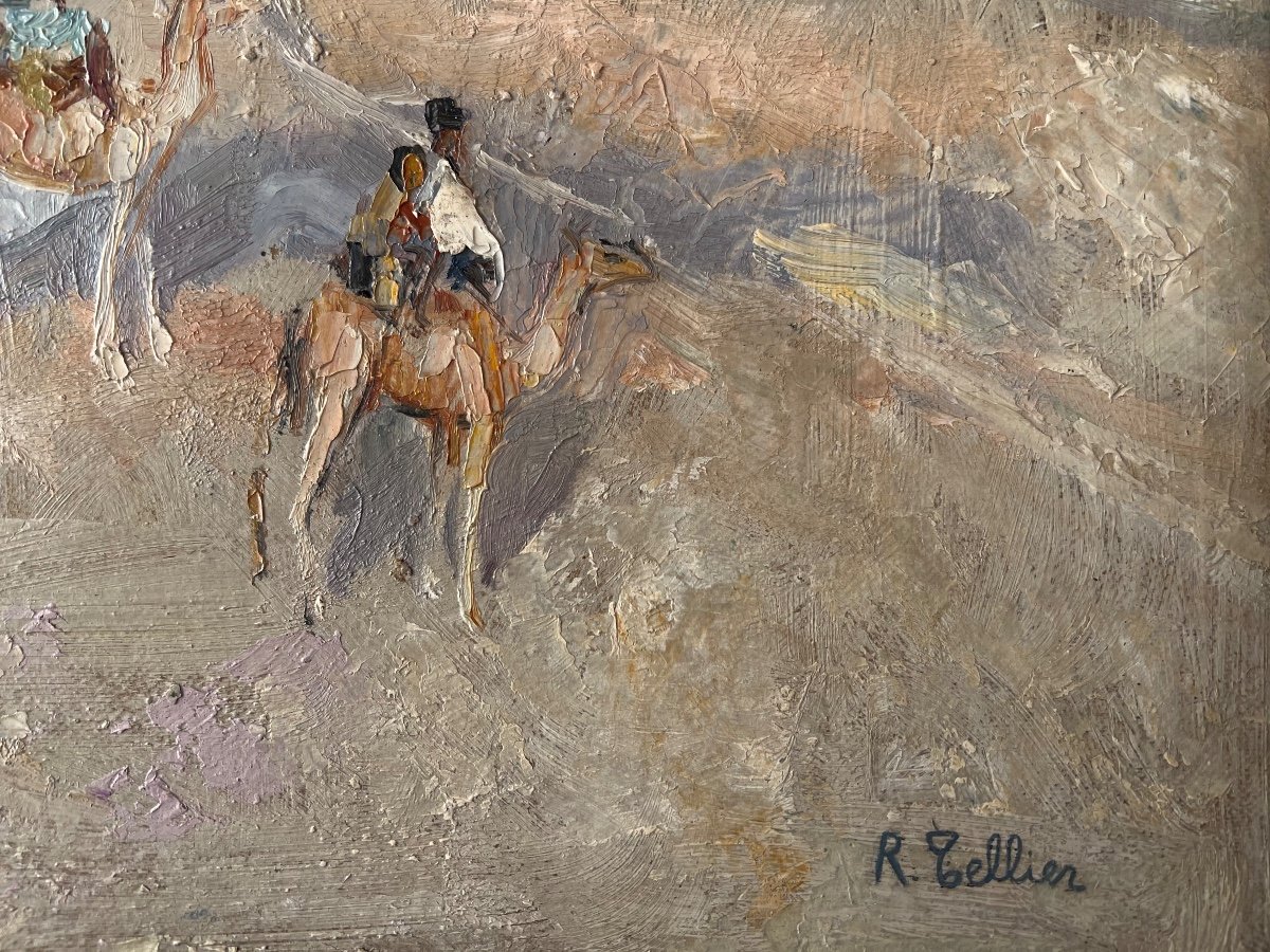 Raymond Tellier (1897-1985) Orientalist Landscape Mauritania-photo-1