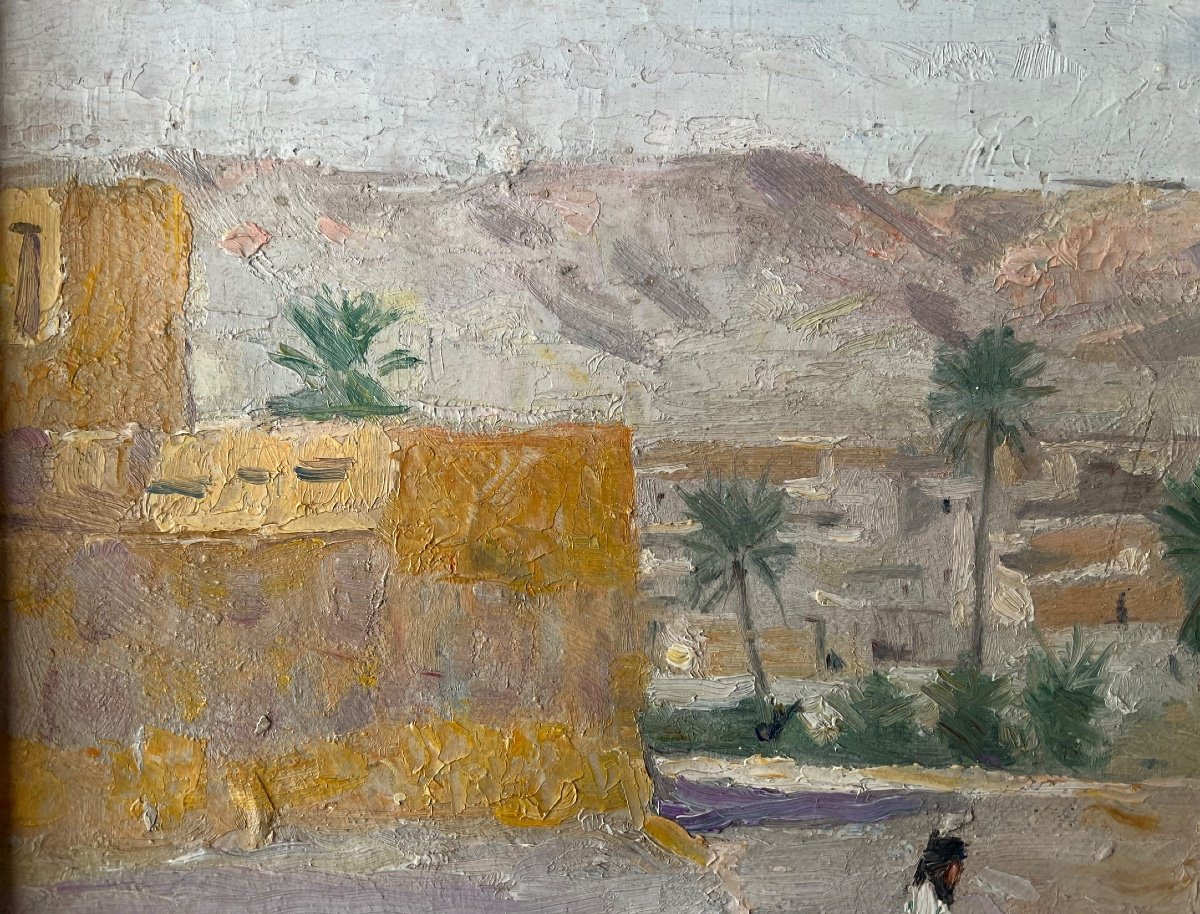 Raymond Tellier (1897-1985) Orientalist Landscape Mauritania-photo-3
