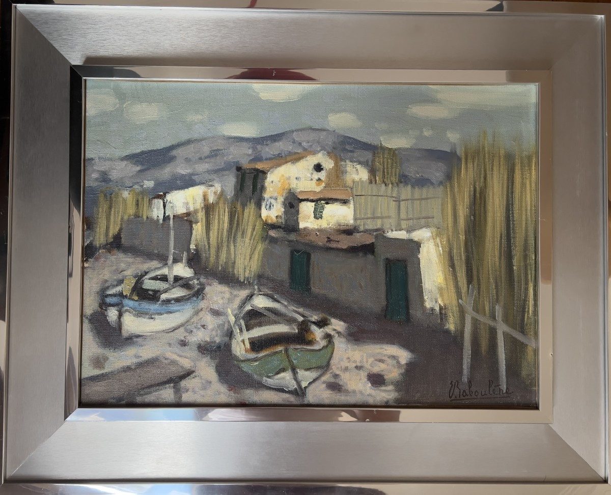Eugène BABOULENE (1905-1994) Maison de pêcheurs à Gien Hyères 