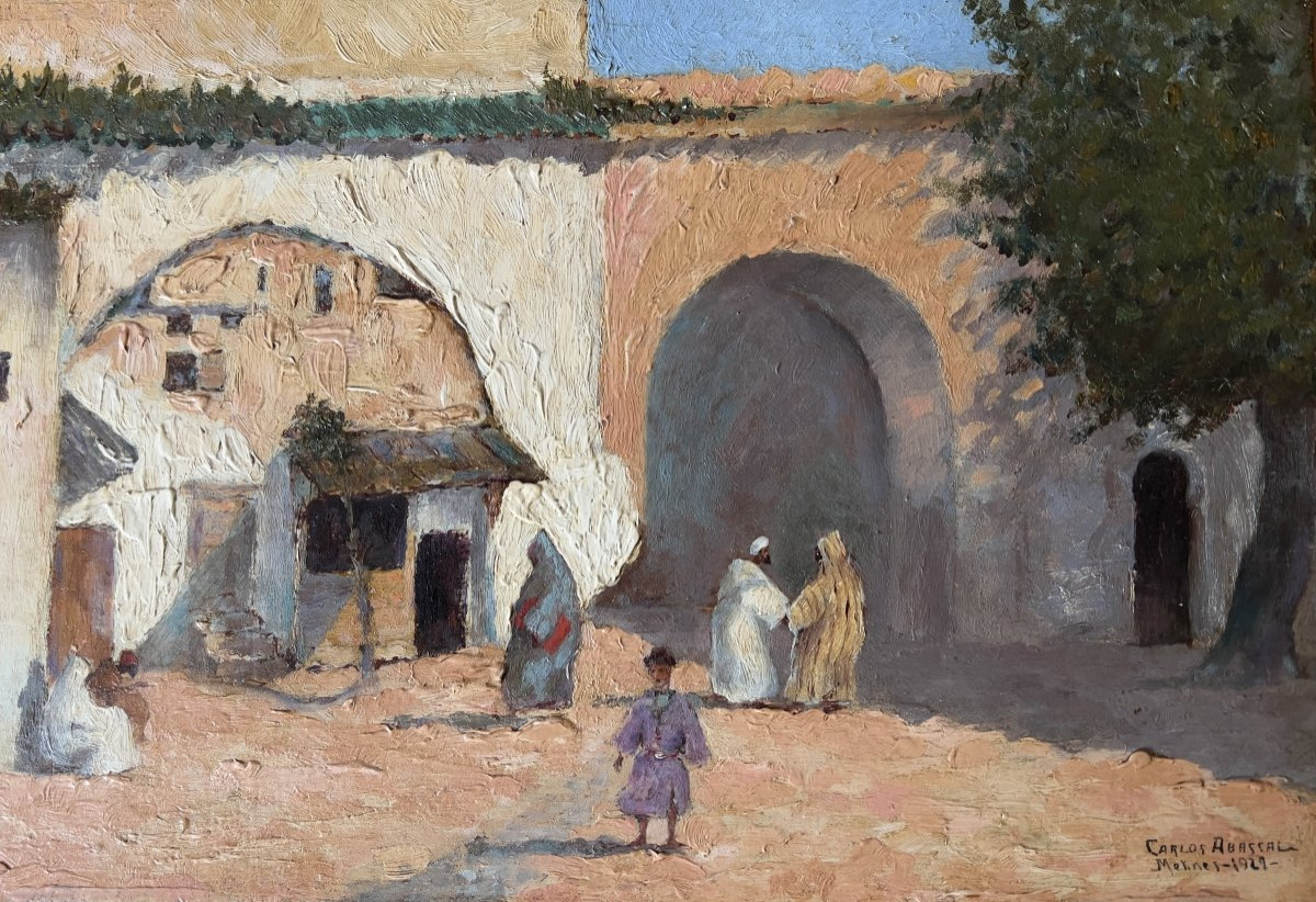 Carlos Abascal (1918-1933) Meknes, Morocco, Orientalist-photo-2