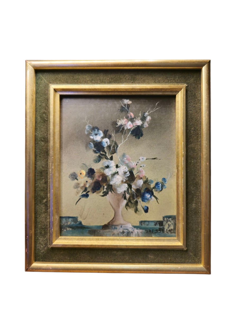 Marcel Dresse (1920-1994), Surrealist Bouquet Of Flowers 