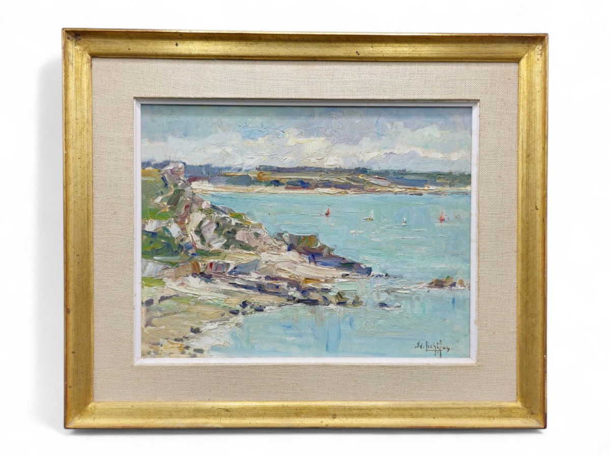 Yvette Lichtfus (1925-2014) - Paysage Côtier -photo-1