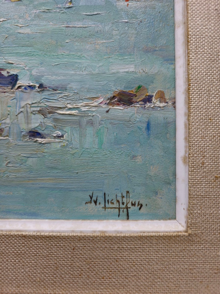 Yvette Lichtfus (1925-2014) - Paysage Côtier -photo-3