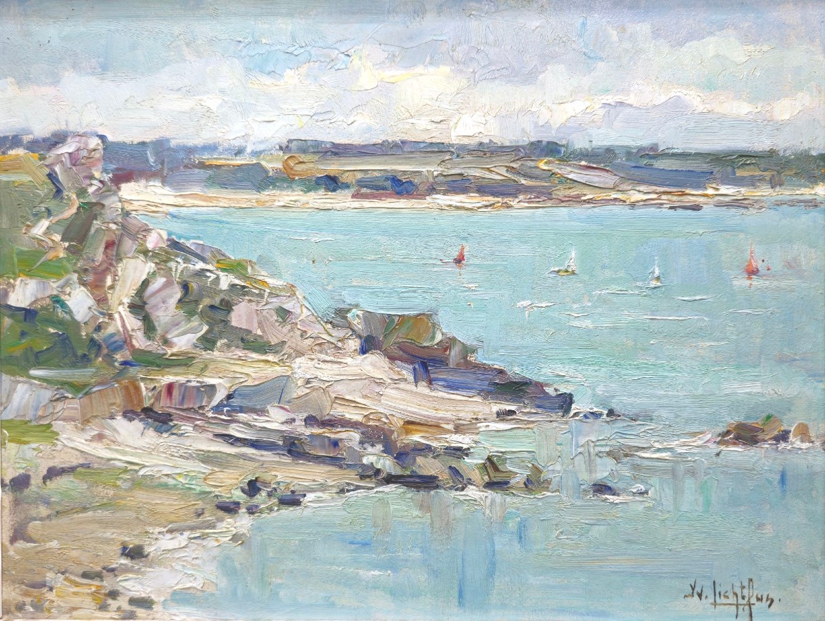 Yvette Lichtfus (1925-2014) - Paysage Côtier 