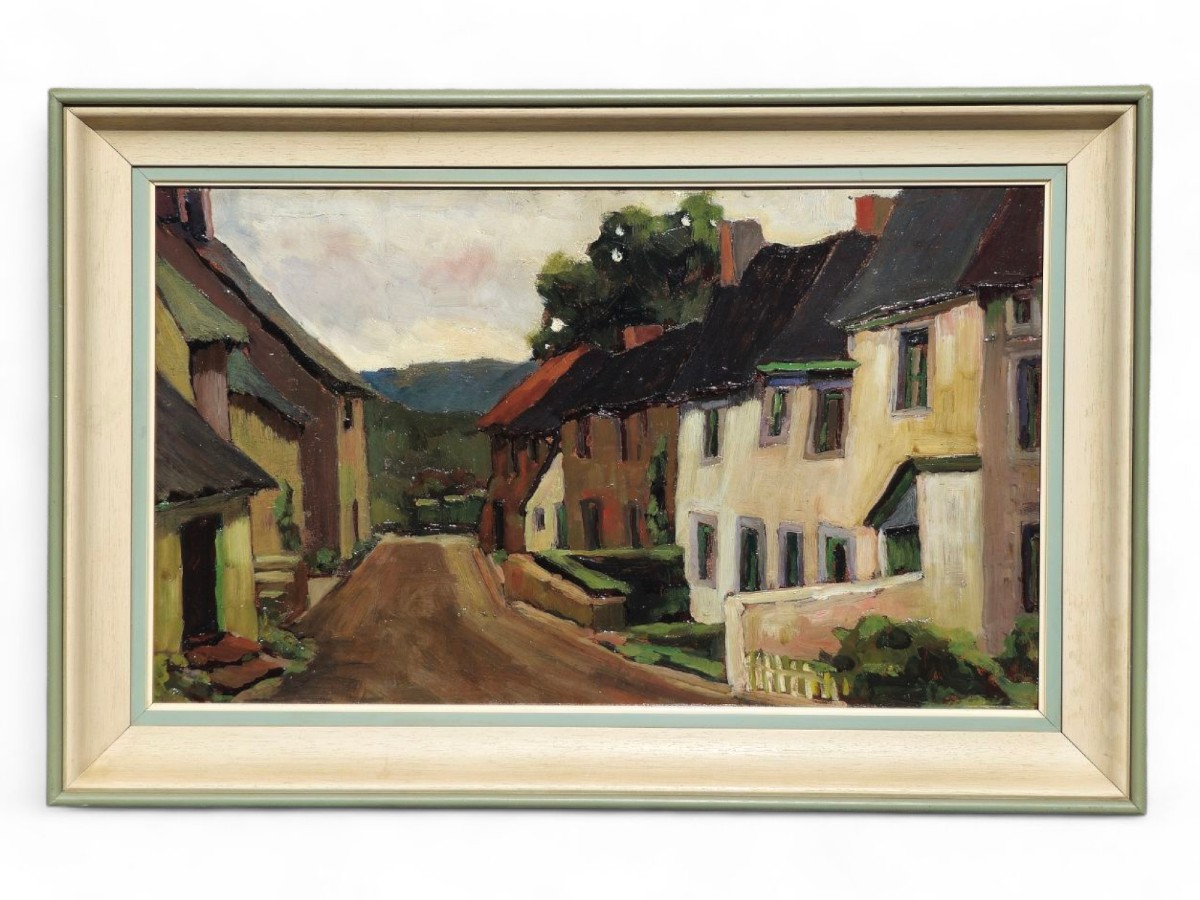 Anonyme, école Liegeoise - Paysage d'Un Village Ardennais -photo-2